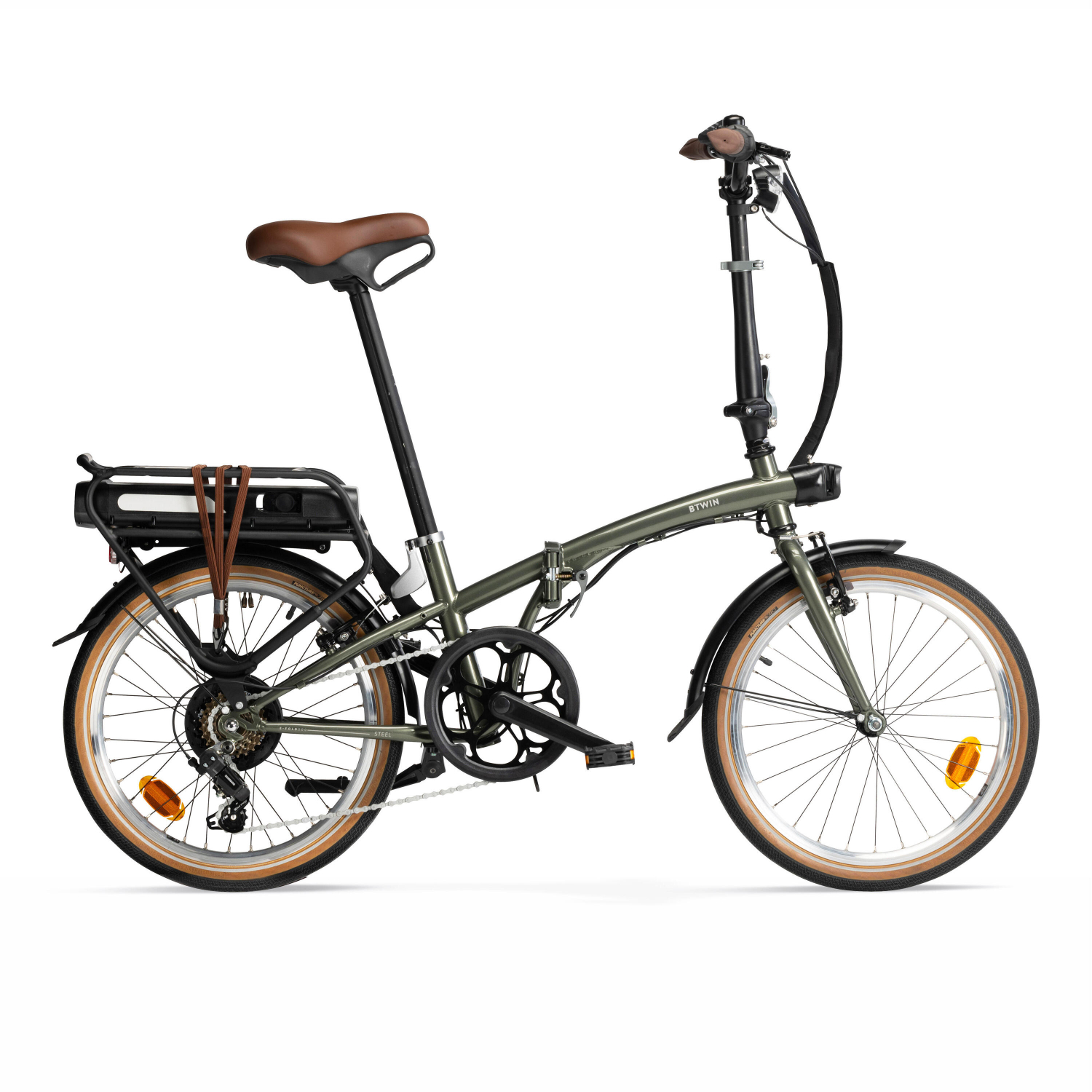 Boucle En E Pour Vélo Pliable Brompton | Nylon Renforcé Et Acier Inoxydable | Fixation Fourche Avant | Pour Maintien Pliage Et Transport